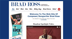 Desktop Screenshot of bradrossmusic.com